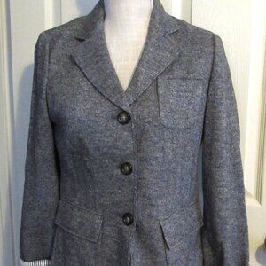 BANANA REPUBLIC Smart Gray Wool Blend Jacket  Size 6